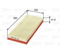 Filtro aria Cartuccia filtro 585309 VALEO per JAGUAR X-TYPE I X-TYPE I Familiare