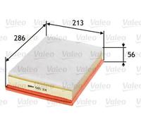 Filtro aria Cartuccia filtro 585331 VALEO per VOLVO FORD USA BENTLEY ROLLS-ROYCE
