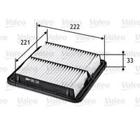 Filtro aria Cartuccia filtro 585334 VALEO per SUBARU XV TRIBECA OUTBACK FORESTER