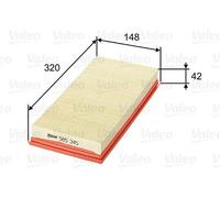 Filtro aria Cartuccia filtro 585345 VALEO per FORD MONDEO II Tre volumi COUGAR