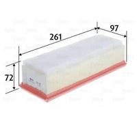 Filtro aria Cartuccia filtro 585417 VALEO per DACIA RENAULT