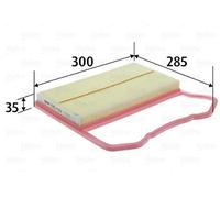 Filtro aria Cartuccia filtro 585435 VALEO per VW SEAT SKODA