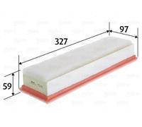 Filtro aria Cartuccia filtro 585440 VALEO per DACIA RENAULT