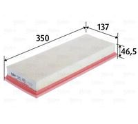 VALEO 585481 Filtro aria Filtri motore elevati proprietà di filtrazione, durevolezza, applicazione facile e precisa