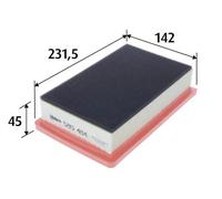 Filtro aria Cartuccia filtro 585484 VALEO per FIAT 500L