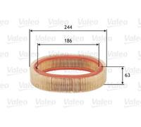 Filtro aria Cartuccia filtro 585606 VALEO per RENAULT ARO NISSAN