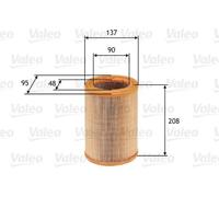 Filtro aria Cartuccia filtro 585608 VALEO per CITROËN PEUGEOT NISSAN ROVER MEGA