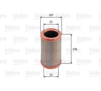 Filtro aria Cartuccia filtro 585613 VALEO per RENAULT FIAT NISSAN