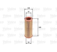 Filtro aria Cartuccia filtro 585631 VALEO per FIAT DOBLO MPV / Space wagon