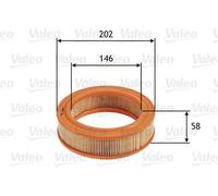 Filtro aria Cartuccia filtro 585644 VALEO per RENAULT NISSAN