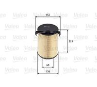 Filtro aria Cartuccia filtro 585652 VALEO per VW SKODA AUDI SEAT