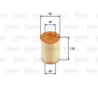 Filtro aria Cartuccia filtro 585681 VALEO per SMART CITY-COUPE CABRIO