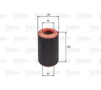 Filtro aria Cartuccia filtro 585695 VALEO per FIAT PEUGEOT CITROËN OPEL IVECO