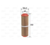 Filtro aria Cartuccia filtro 585757 VALEO per MERCEDES-BENZ CLASSE A VANEO