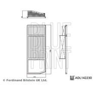 Filtro aria Cartuccia filtro ADL142230 BLUE PRINT per FIAT LANCIA