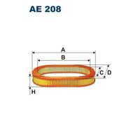 Filtro aria Cartuccia filtro AE 208 FILTRON per FORD SIERRA II Hatchback