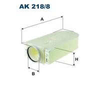 Filtro aria Cartuccia filtro AK 218/8 FILTRON per MERCEDES-BENZ CLASSE C Coupé