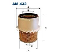 Filtro aria Cartuccia filtro AM 432 FILTRON per DAIHATSU ROCKY Soft Top TAFT