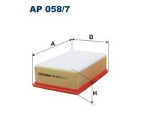 Filtro aria Cartuccia filtro AP 058/7 FILTRON per CITROËN PEUGEOT DS