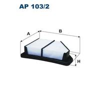 Filtro aria Cartuccia filtro AP 103/2 FILTRON per HONDA CIVIC VIII Hatchback