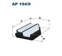 Filtro aria Cartuccia filtro AP 104/9 FILTRON per HONDA CIVIC VIII Hatchback