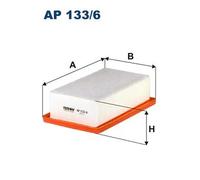 Filtro aria Cartuccia filtro AP 133/6 FILTRON per SMART RENAULT