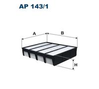 Filtro aria Cartuccia filtro AP 143/1 FILTRON per TOYOTA LAND CRUISER 90 SUPRA