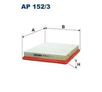 Filtro aria Cartuccia filtro AP 152/3 FILTRON per SAAB OPEL CHEVROLET