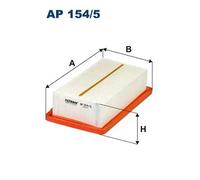 Filtro aria Cartuccia filtro AP 154/5 FILTRON per NISSAN RENAULT MITSUBISHI