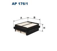 Filtro aria Cartuccia filtro AP 176/1 FILTRON per SUZUKI LIANA Hatchback LIANA