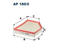 FILTRON AP 180/5 Filtro aria per VOLVO