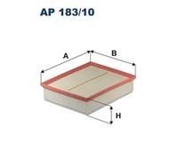 Filtro aria Cartuccia filtro AP 183/10 FILTRON per AUDI SKODA SEAT