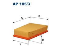 Filtro aria Cartuccia filtro AP 185/3 FILTRON per RENAULT MEGANE II Familiare