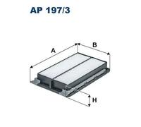 Filtro aria Cartuccia filtro AP 197/3 FILTRON per KIA HYUNDAI
