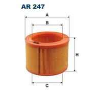 Filtro aria Cartuccia filtro AR 247 FILTRON per CITROËN PEUGEOT TALBOT LADA