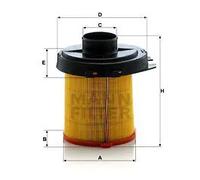 Filtro aria Cartuccia filtro C 1468 MANN-FILTER per CITROËN PEUGEOT TALBOT
