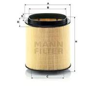 Filtro aria Cartuccia filtro C 1869 MANN-FILTER per PORSCHE 911 911 Cabriolet
