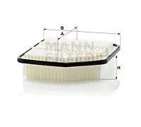 Filtro aria Cartuccia filtro C 24 007 MANN-FILTER per LEXUS TOYOTA