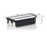 Filtro aria Cartuccia filtro C 25 016 MANN-FILTER per KIA HYUNDAI