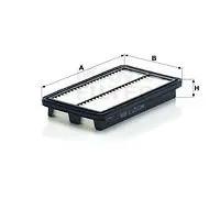 Filtro aria Cartuccia filtro C 25 034 MANN-FILTER per SUZUKI CELERIO