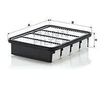 Filtro aria Cartuccia filtro C 25 128 MANN-FILTER per MITSUBISHI MAZDA FORD