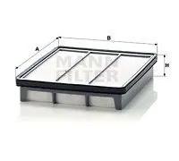 MANN-FILTER C 2542 Filtro dell'aria - per Autovetture + veicoli commeriali
