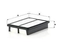 Filtro aria Cartuccia filtro C 26 032 MANN-FILTER per HYUNDAI H-1 Cargo