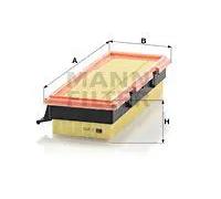 Filtro aria Cartuccia filtro C 2771 MANN-FILTER per RENAULT CLIO II KANGOO
