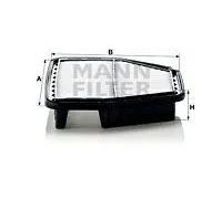 Filtro aria Cartuccia filtro C 29 008 MANN-FILTER per OPEL CHEVROLET