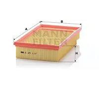 MANN-FILTER Filtro aria C 29 117 per autovetture e veicoli commerciali
