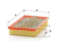 MANN-FILTER filtro aria C29126/2 cartuccia 288x171x50 mm