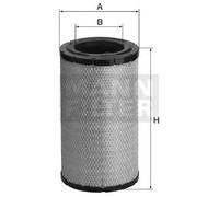 MANN-FILTER Filtro aria compatibile con BOMAG CLAAS CATERPILLAR AGCO C 30 899