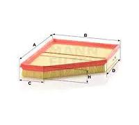 MANN-FILTER Filtro aria C 3090/1 – Cartuccia filtro per BMW X5
