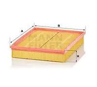 MANN-FILTER filtro aria C33189 cartuccia 326x252x50 mm